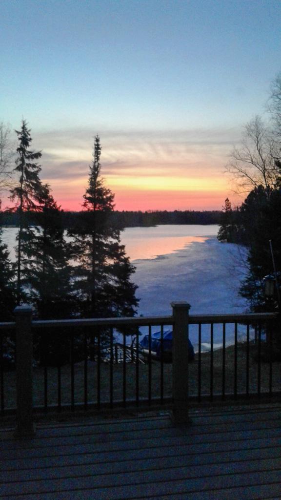 Lake view from the house.