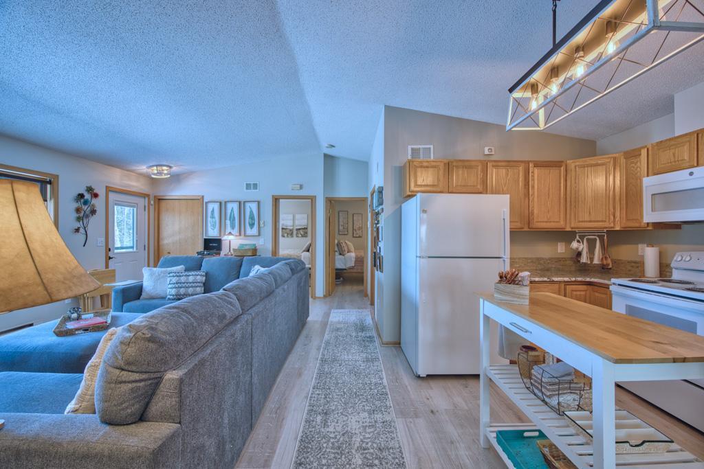Kitchen/Living room. Home was freshly painted throughout (2024).