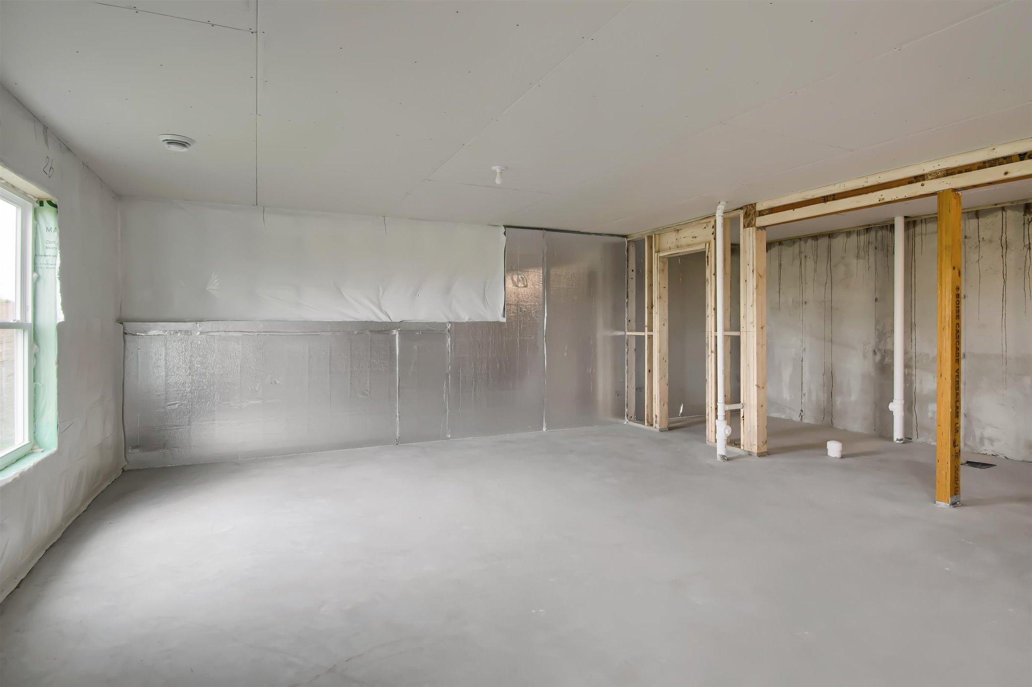 Unfinished lower level can accommodate bedroom #6, bath #5 and another family room.