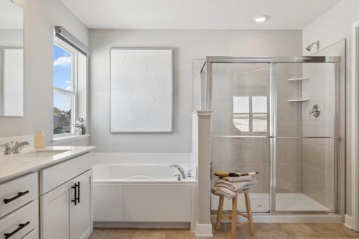 Primary bathroom with tile shower and large soaking tub..jpg