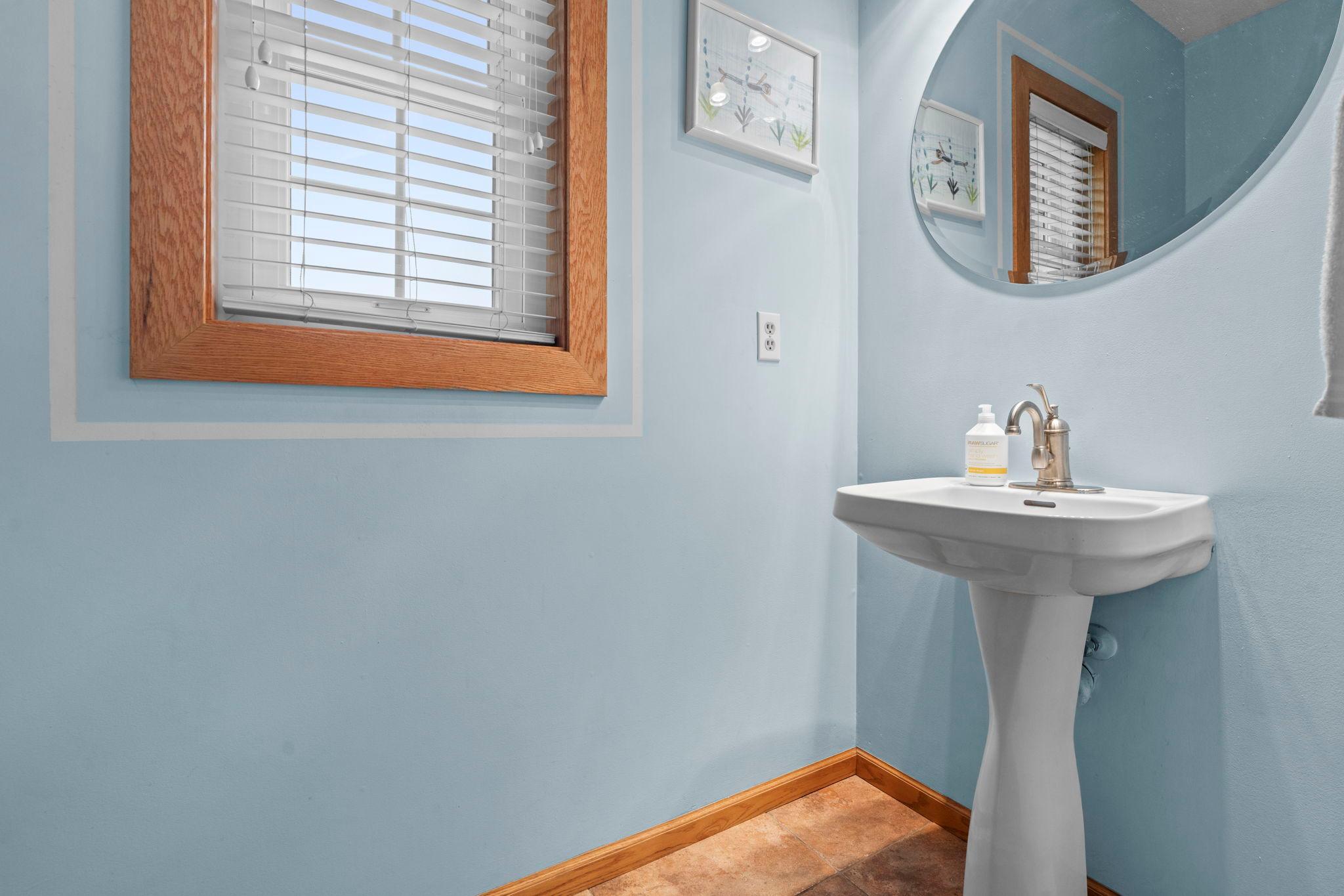 Half-bath on main level!