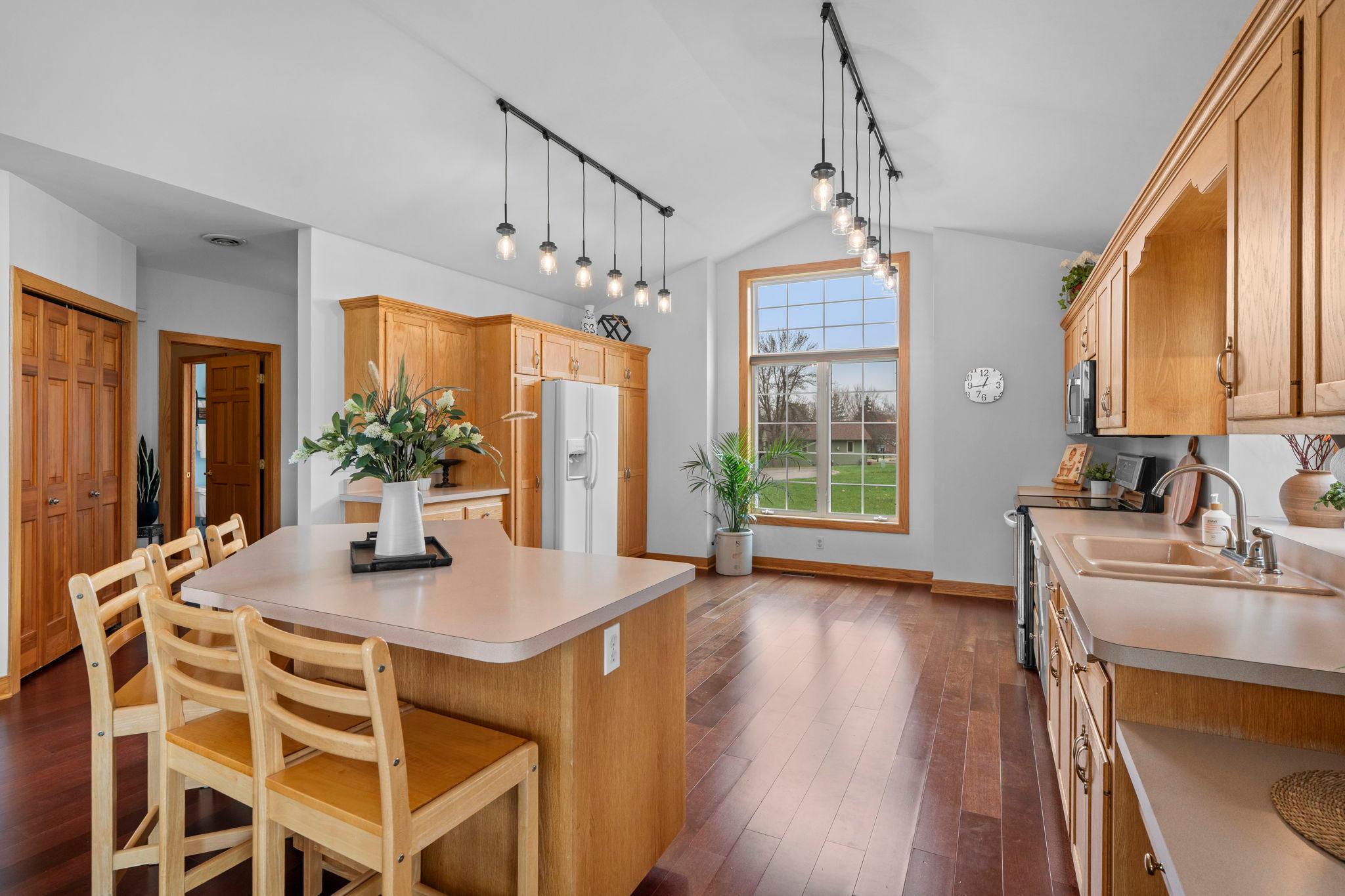 New kitchen lighting and paint!