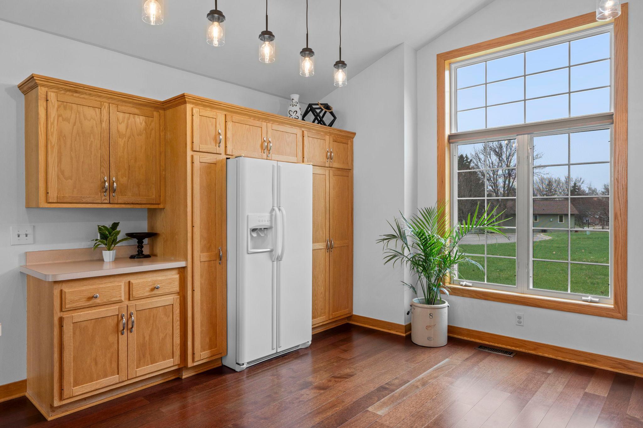 So many cabinets for storage!
