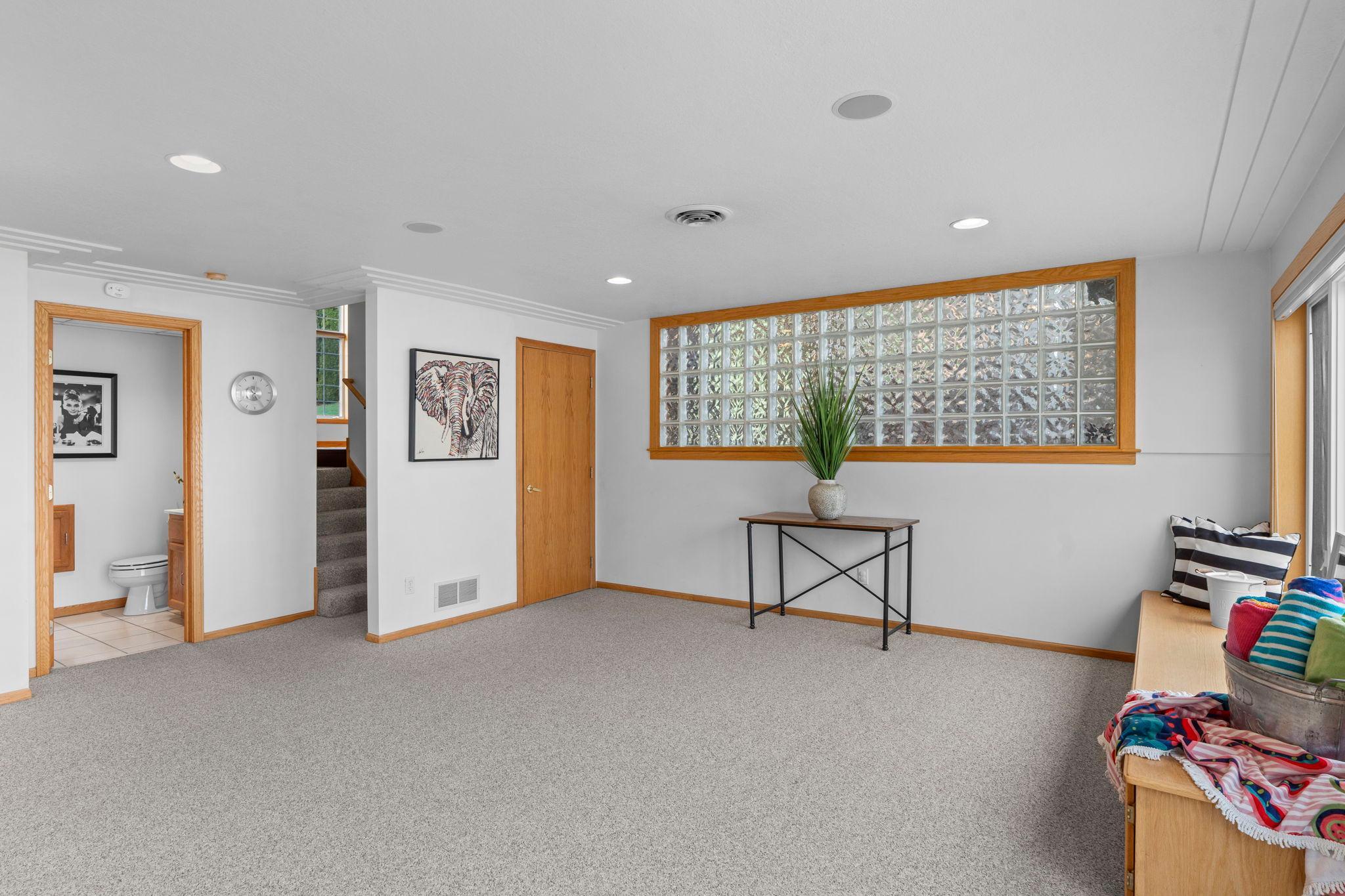 Functional spacious family room!