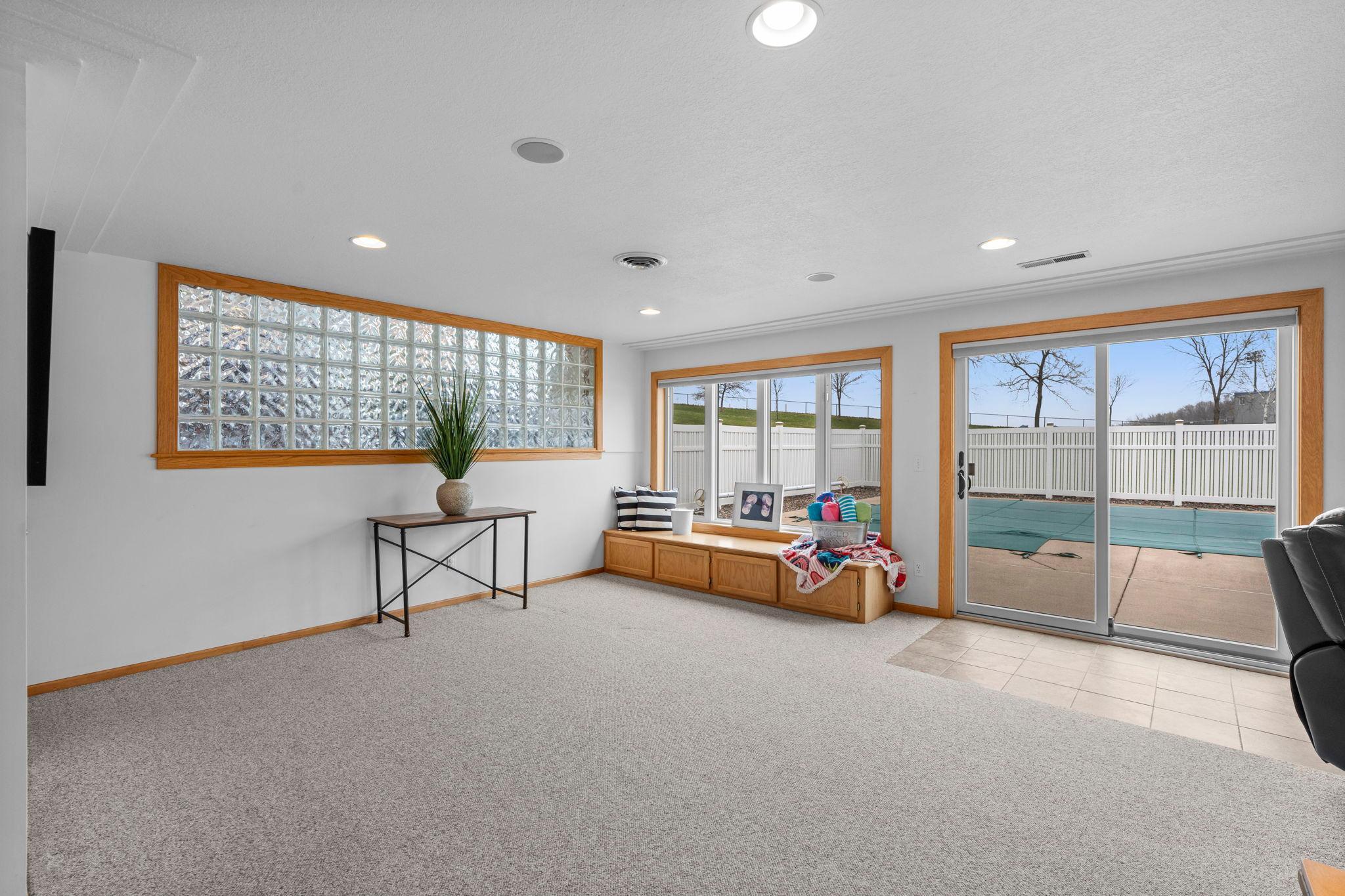 Functional spacious family room!