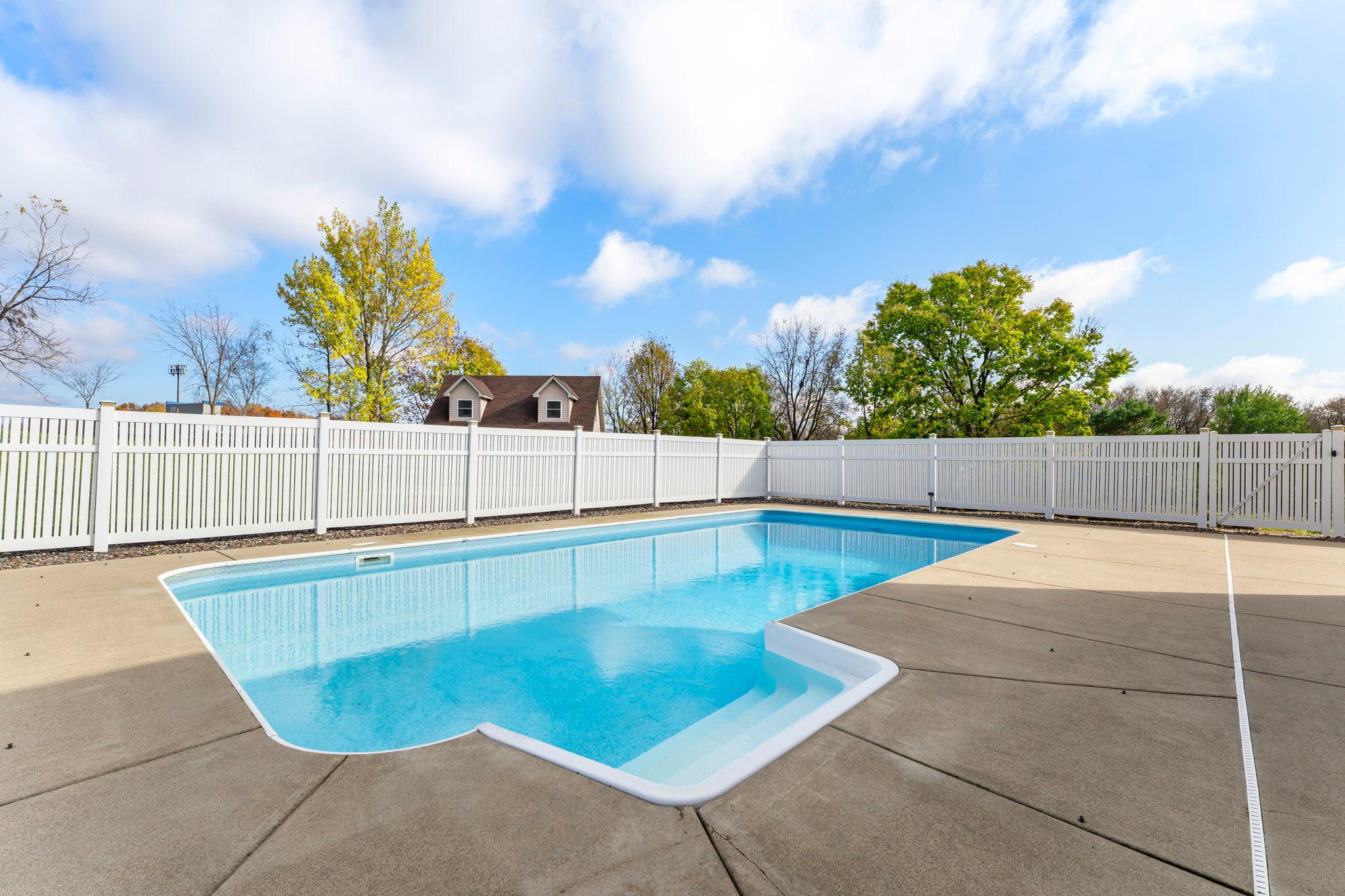 Imagine a dip in the pool after a hard days work!