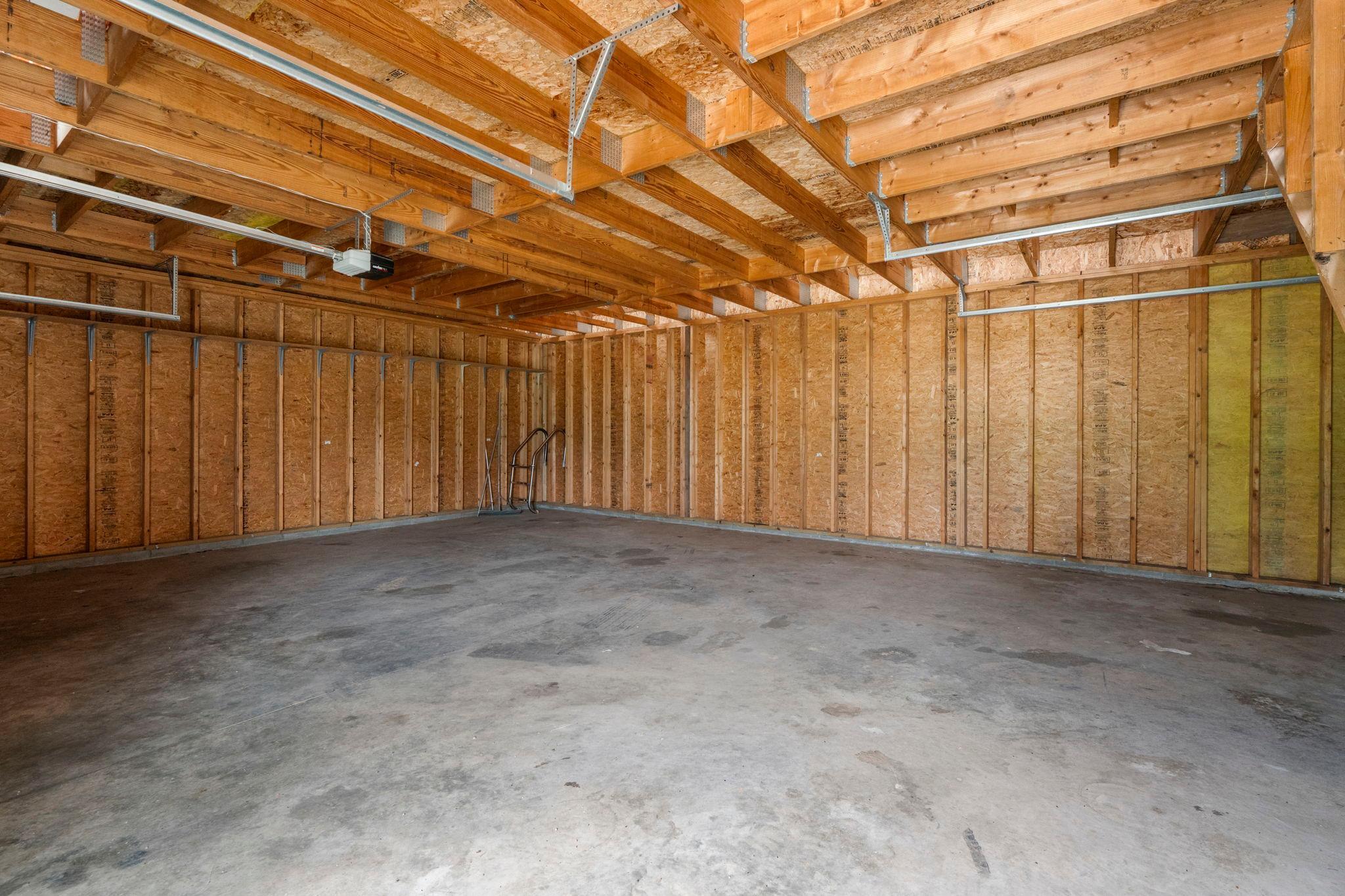 Lower level of the detached building is set up for in-floor heating!