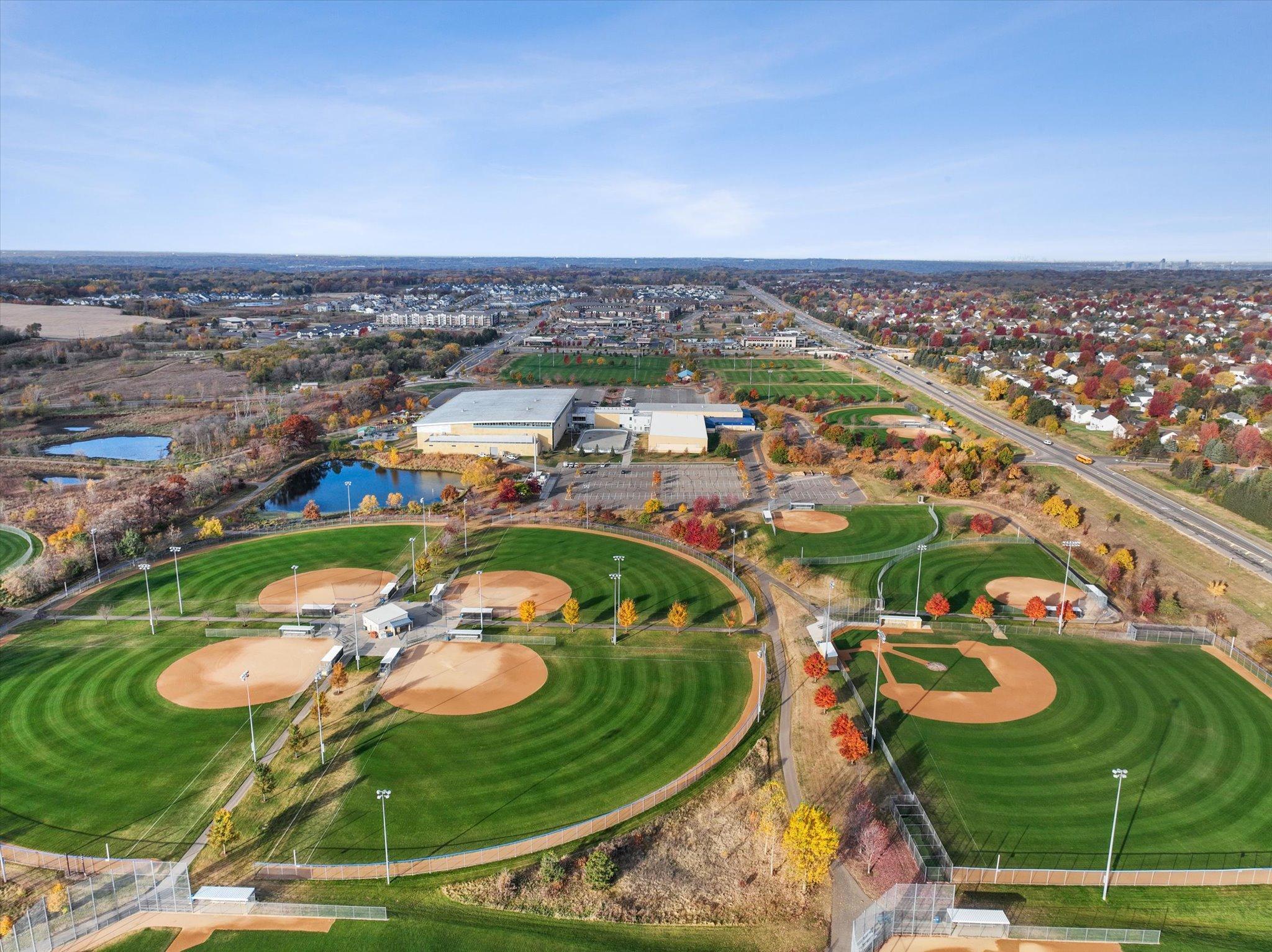 Fairview offers geothermal heated fields for soccer, lacrosse, football and baseball.
