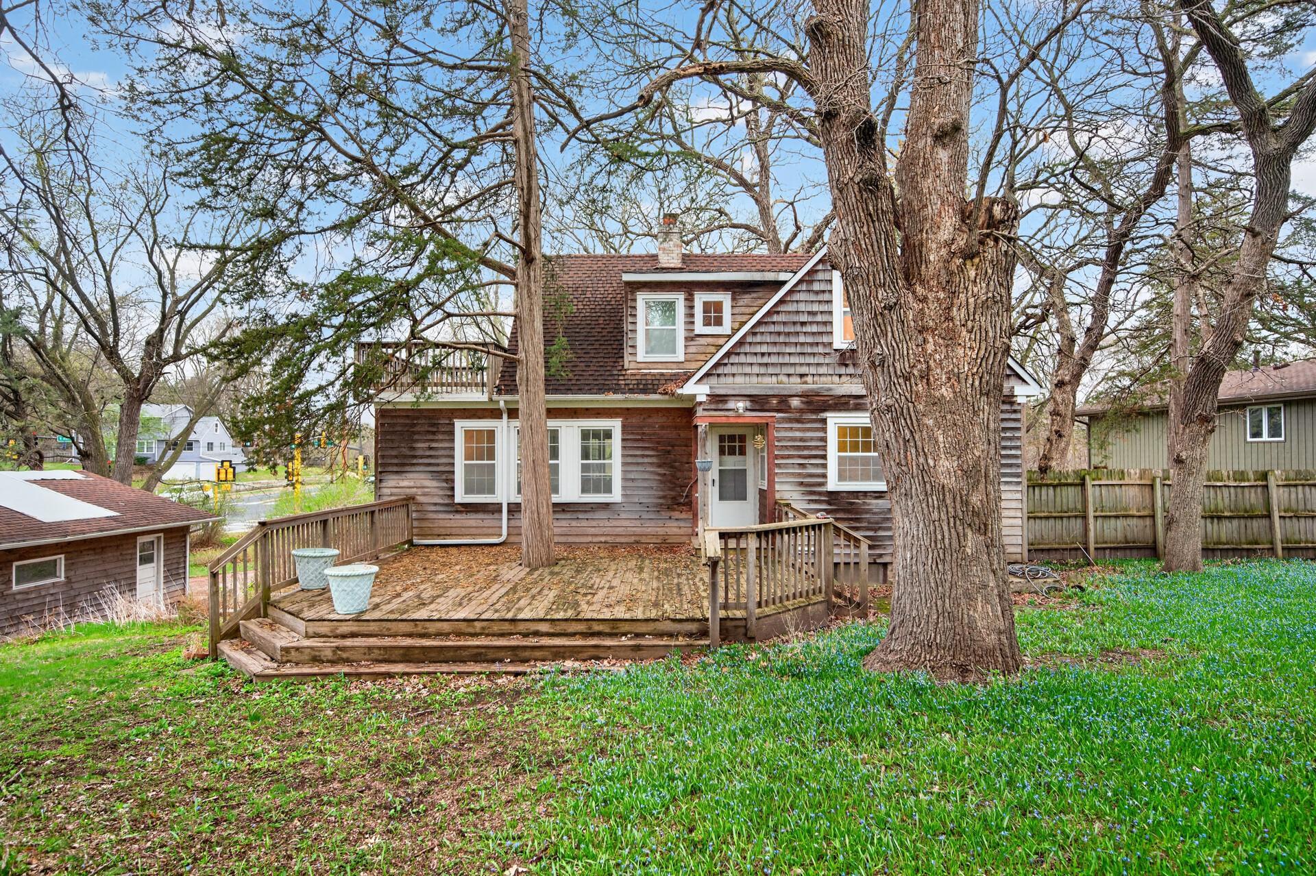 Expansive deck off of the kitchen