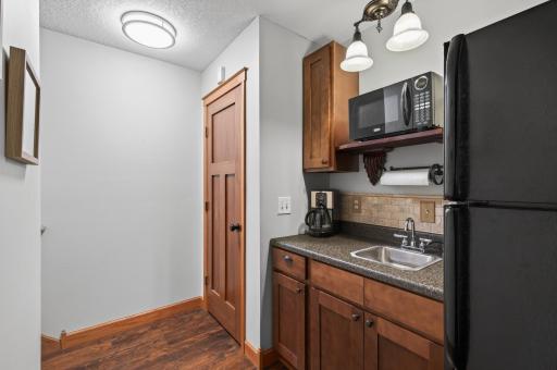 Lower level kitchenette