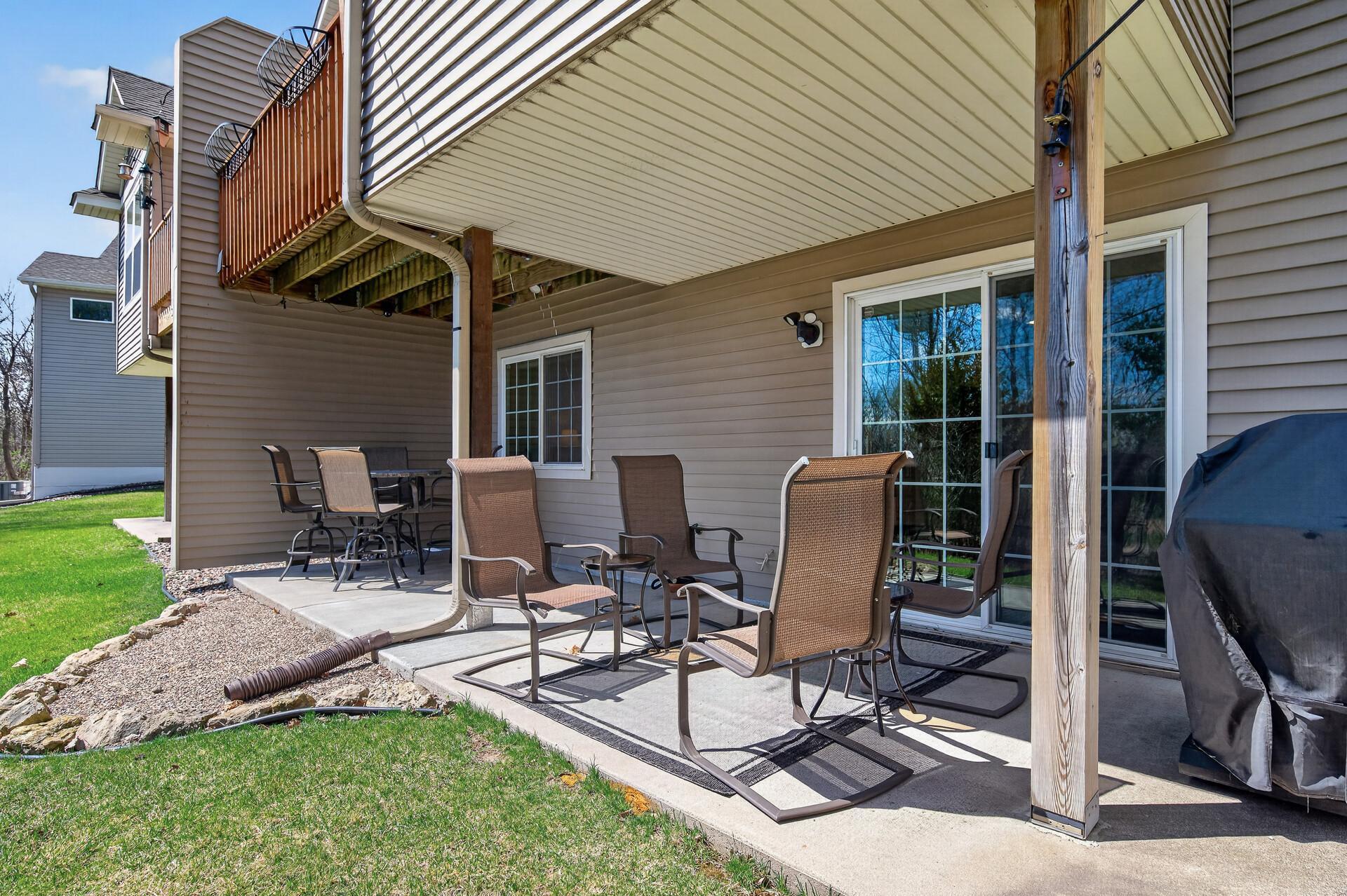 Walkout patio