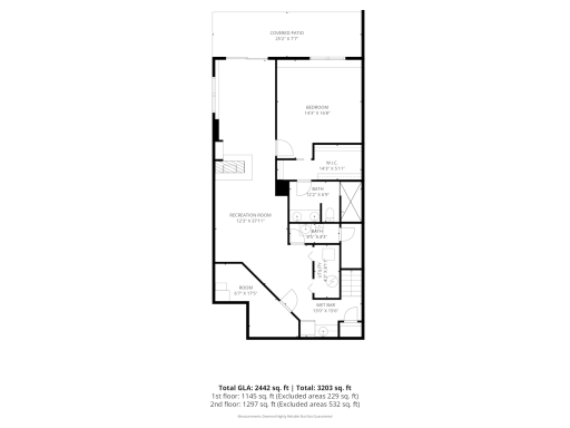 Floor plan: lower level with walkout