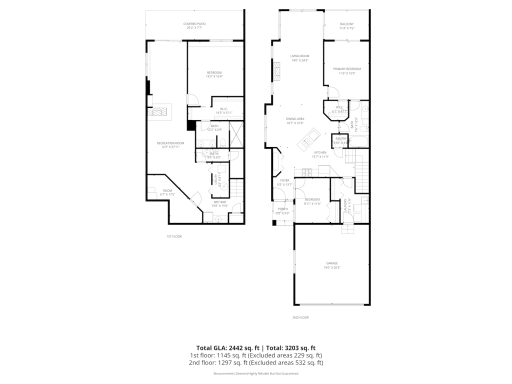 Floor plan: both levels