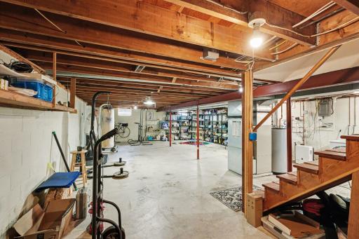 This basement is special. Reportedly built with an extra high course of block for a clean and dry basement. Professionally wired with brand new electric sub panel added so you can easily finish this space. Third bathroom rough in plumbing.