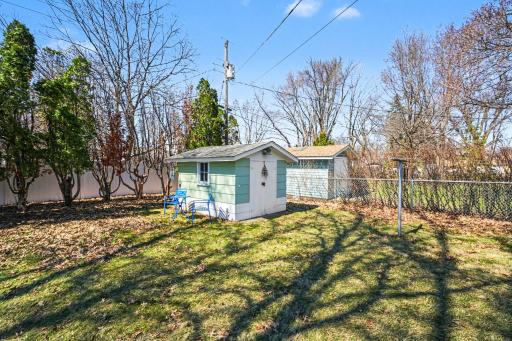 Look! It is so cute! Lots of good lawn car equipment fits in there. or maybe you will change it into a play shed, a garden house, or an art studio! So many fun options!