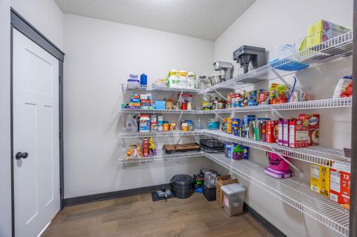 Ample pantry space to keep everything in its place.