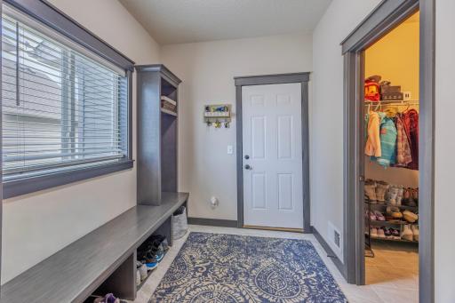 Enjoy the ease of this large mudroom, right off the garage.
