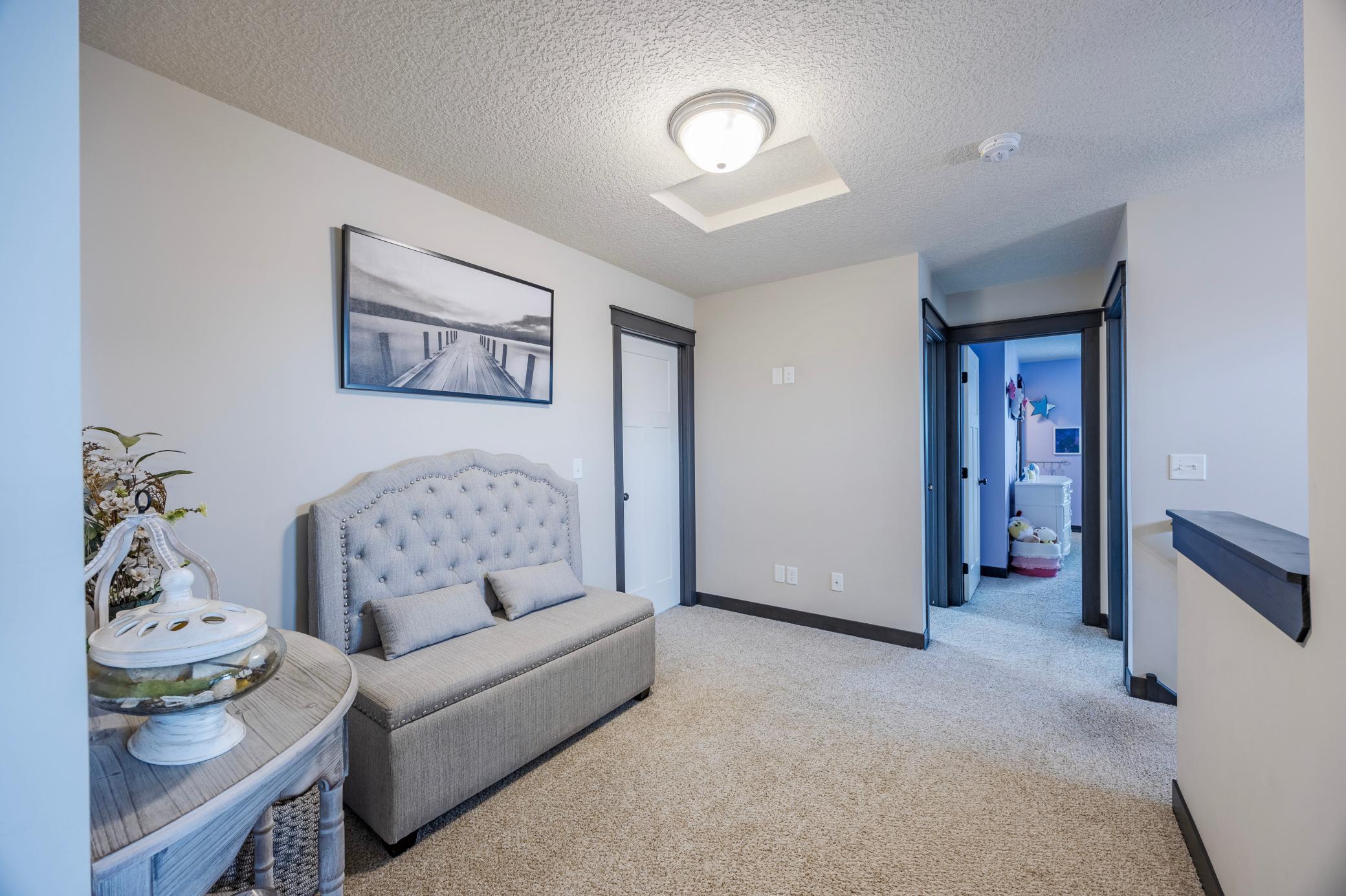 Loft space adds flexibility for today's lifestyle.