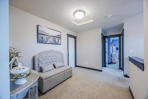 Loft space adds flexibility for today's lifestyle.