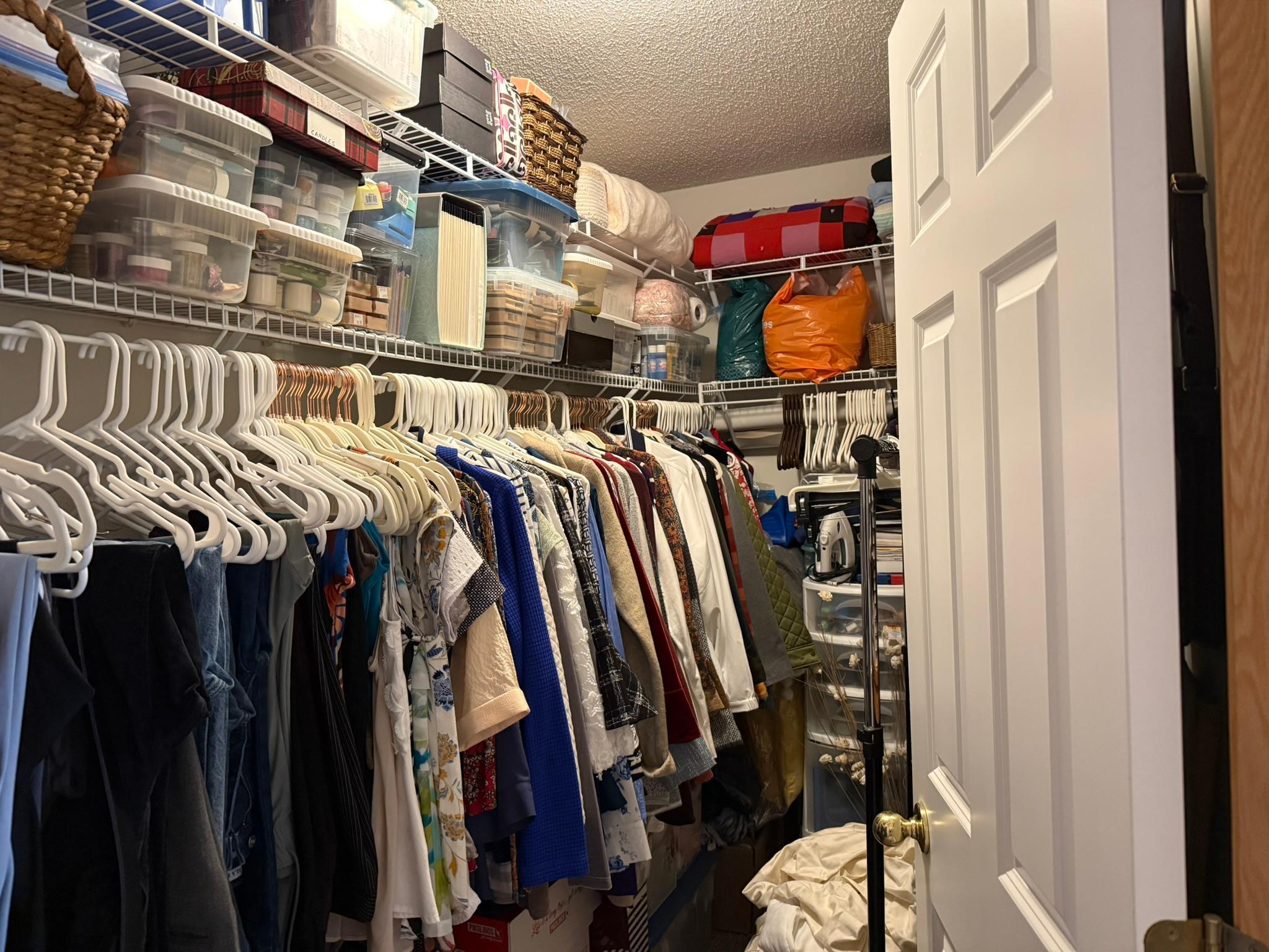 Large primary walk in closet