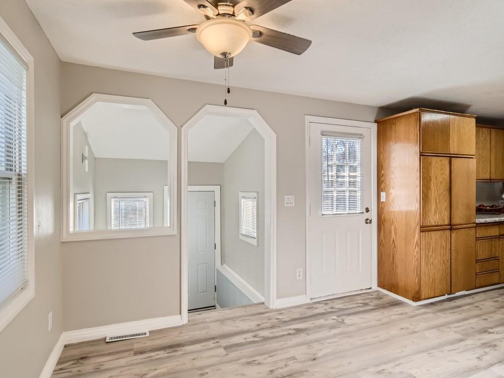Dining room looking towards rear foyer