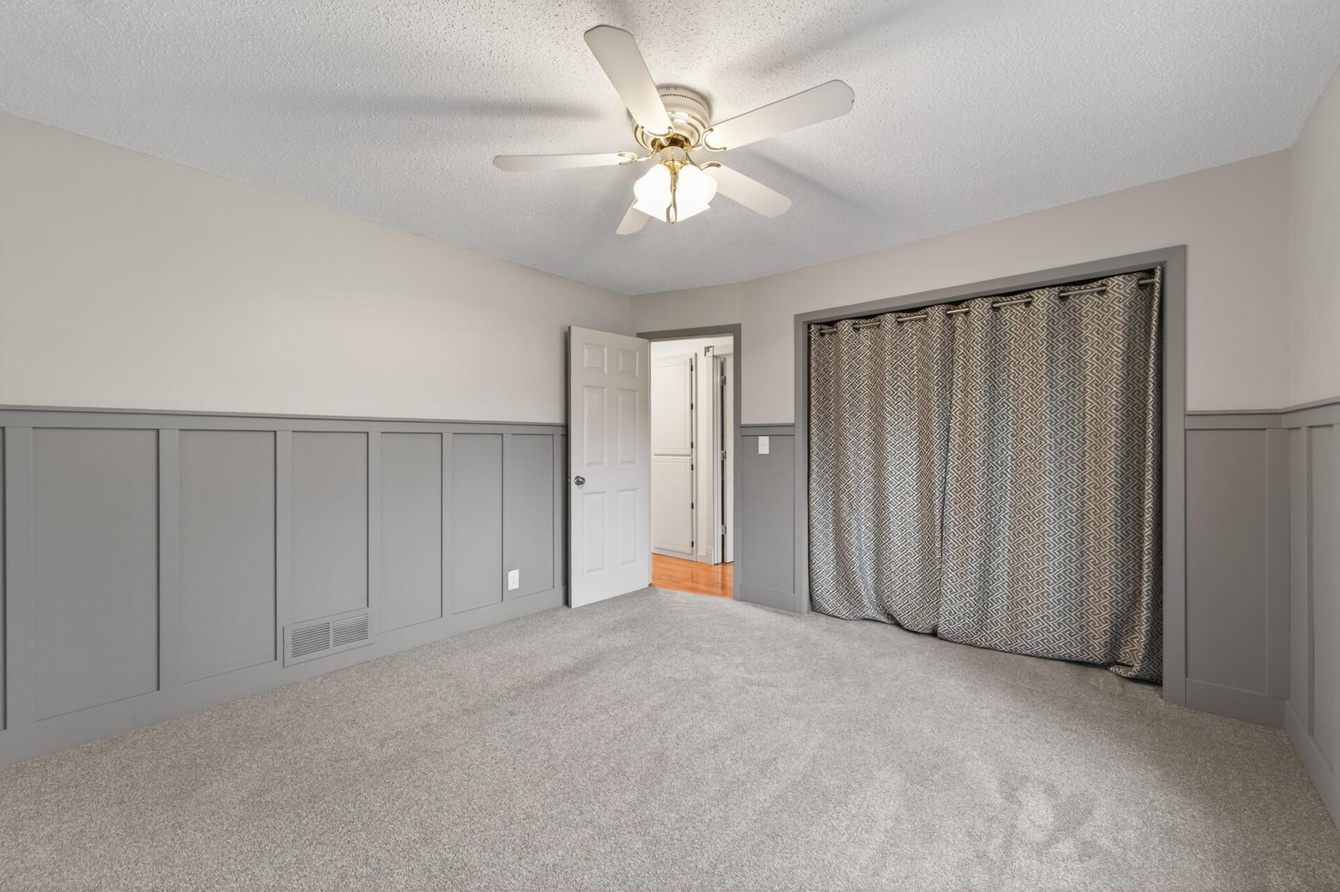 Here is an alternate view of the first bedroom on the upper level.