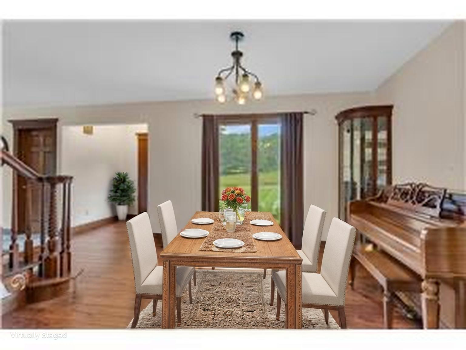 Formal dining room ~ virtually staged