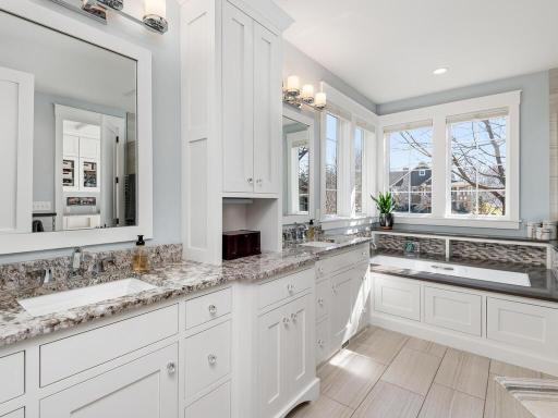 Spa-like Primary Full Bath with heated floors.