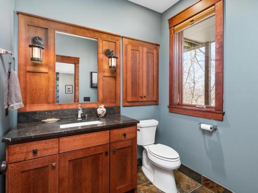 Lower Level 1/2 bath with heated floors.