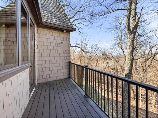 2nd Bedroom Deck overlooks woodlands and connects to Screened Porch.