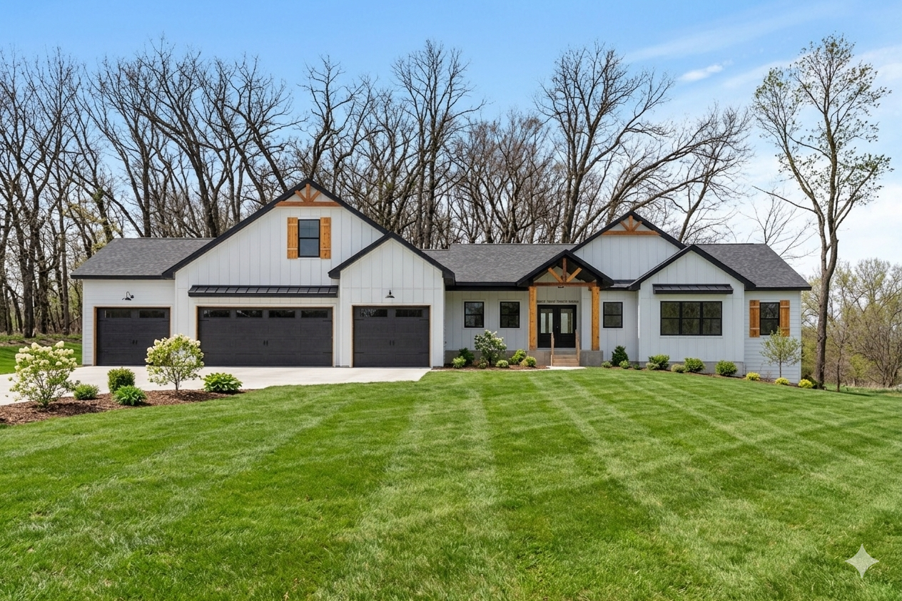 AI_Generated_Image - Landscaping/Trees/Grass are not exact to the lot.