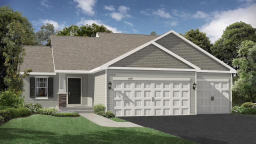 7017 Mackenzie Ct features the sought after Northern Craftsman elevation highlighted by stone accents on the front pillar. *Picture is a market rendering; actual colors may vary.