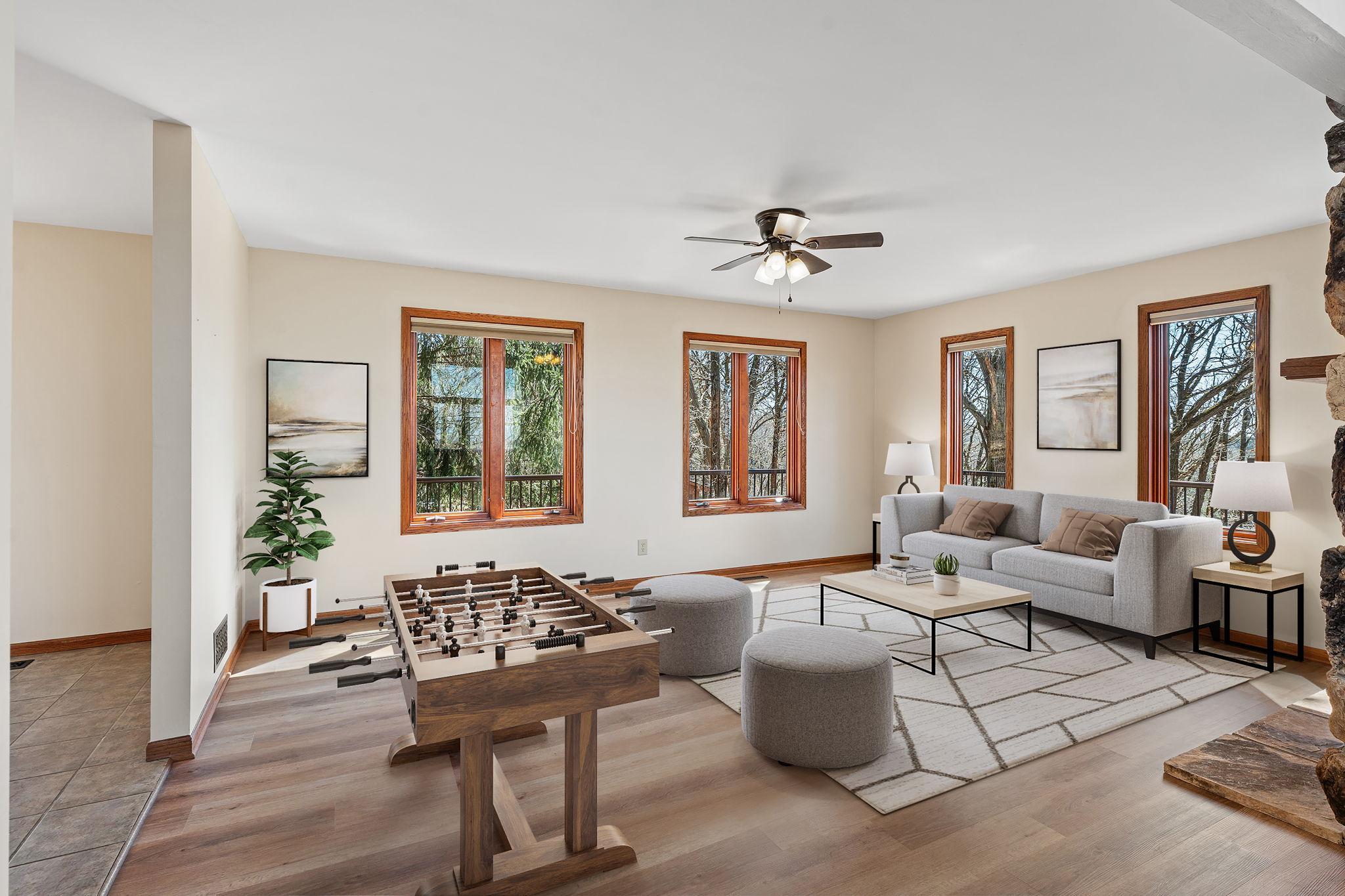 This photo is virtually staged