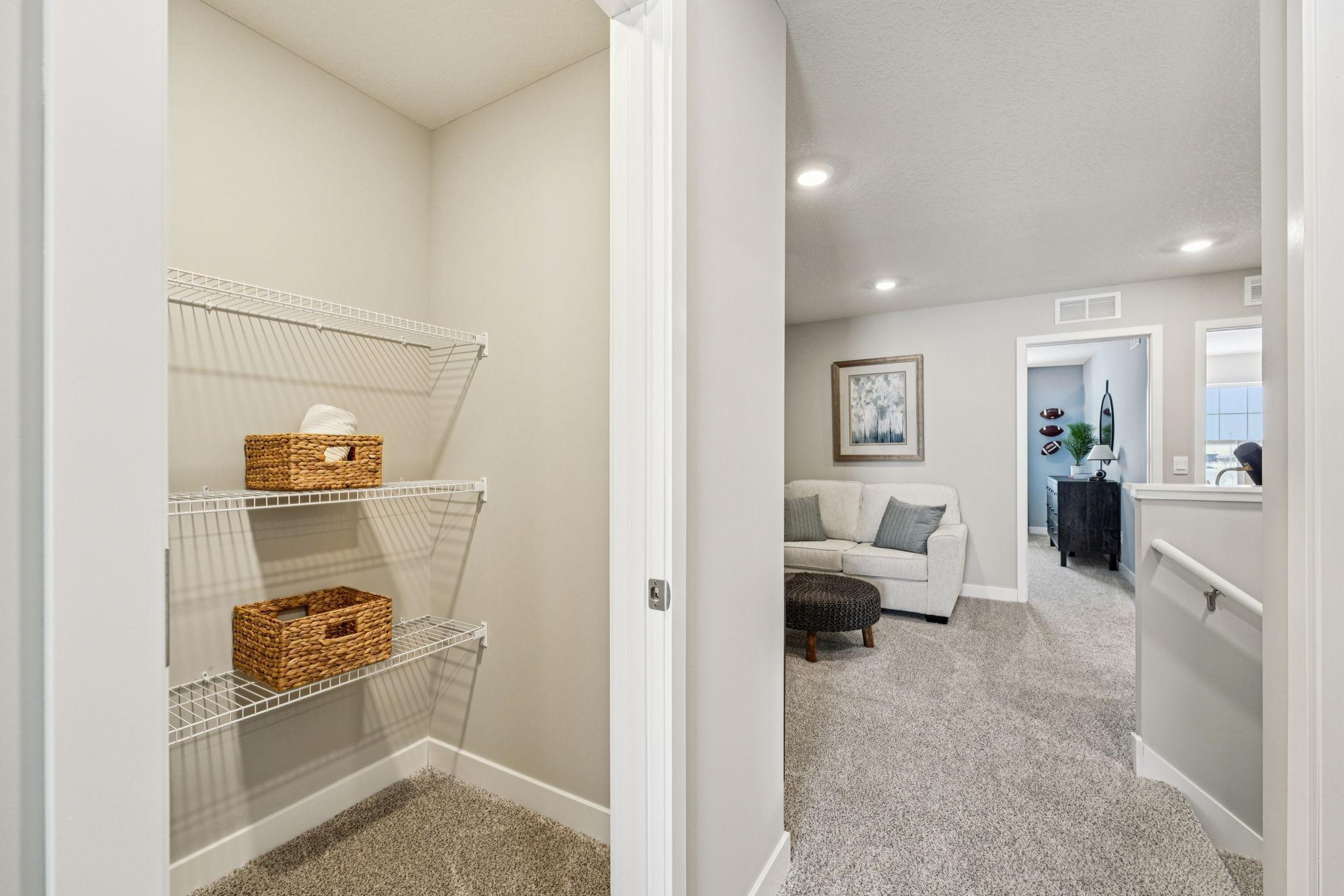 Another view of the Loft. Photo of model home, color & options will vary.