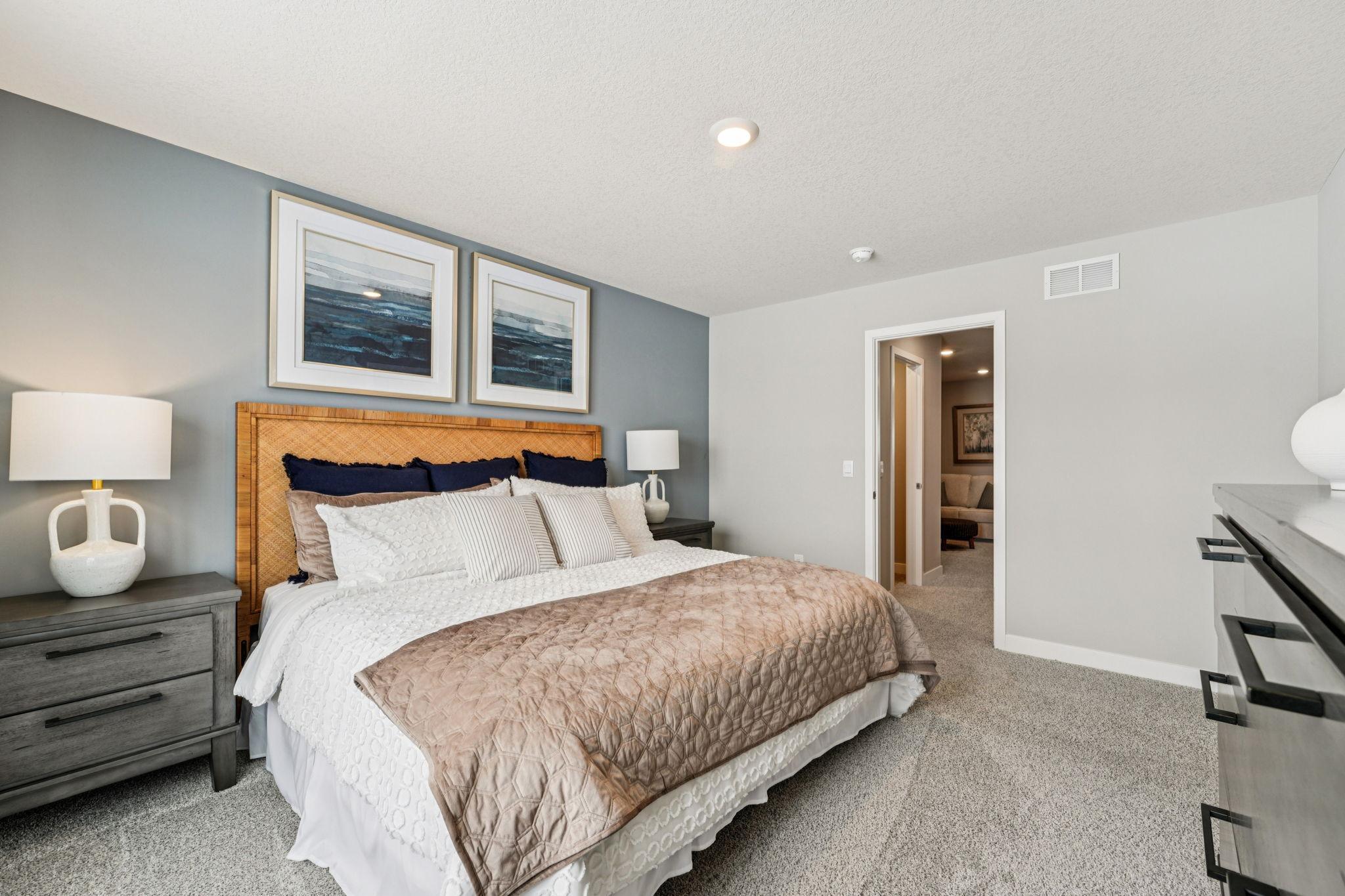 Another view of the Primary. Photo of model home, color & options will vary.