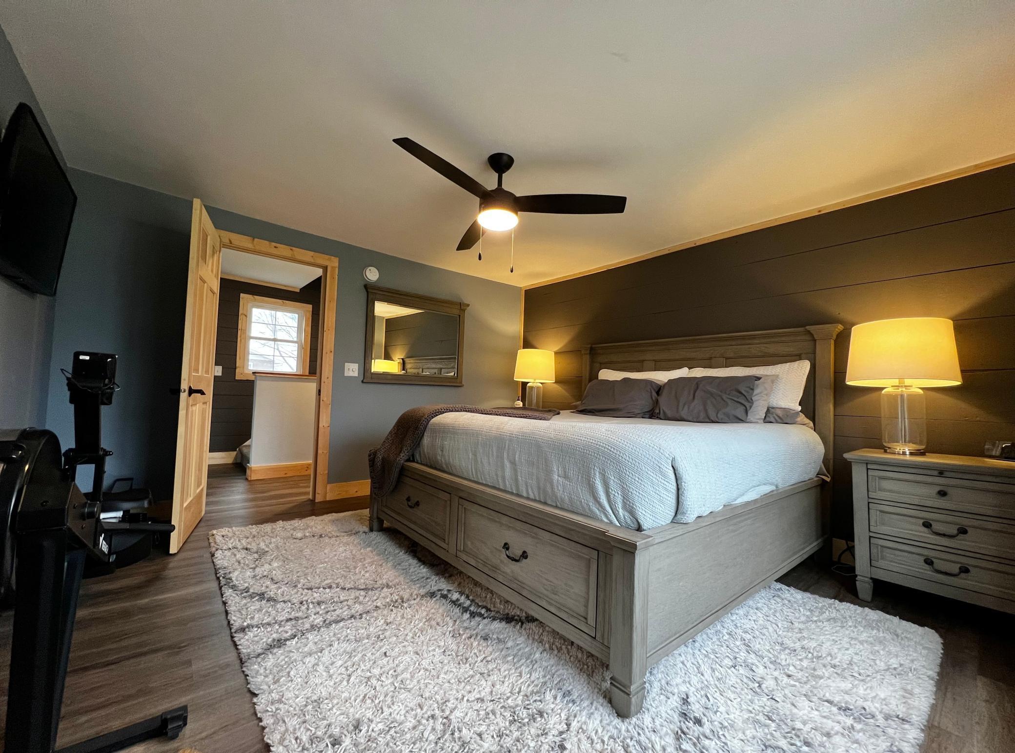 View of Primary Bedroom and Door to the Hallway.