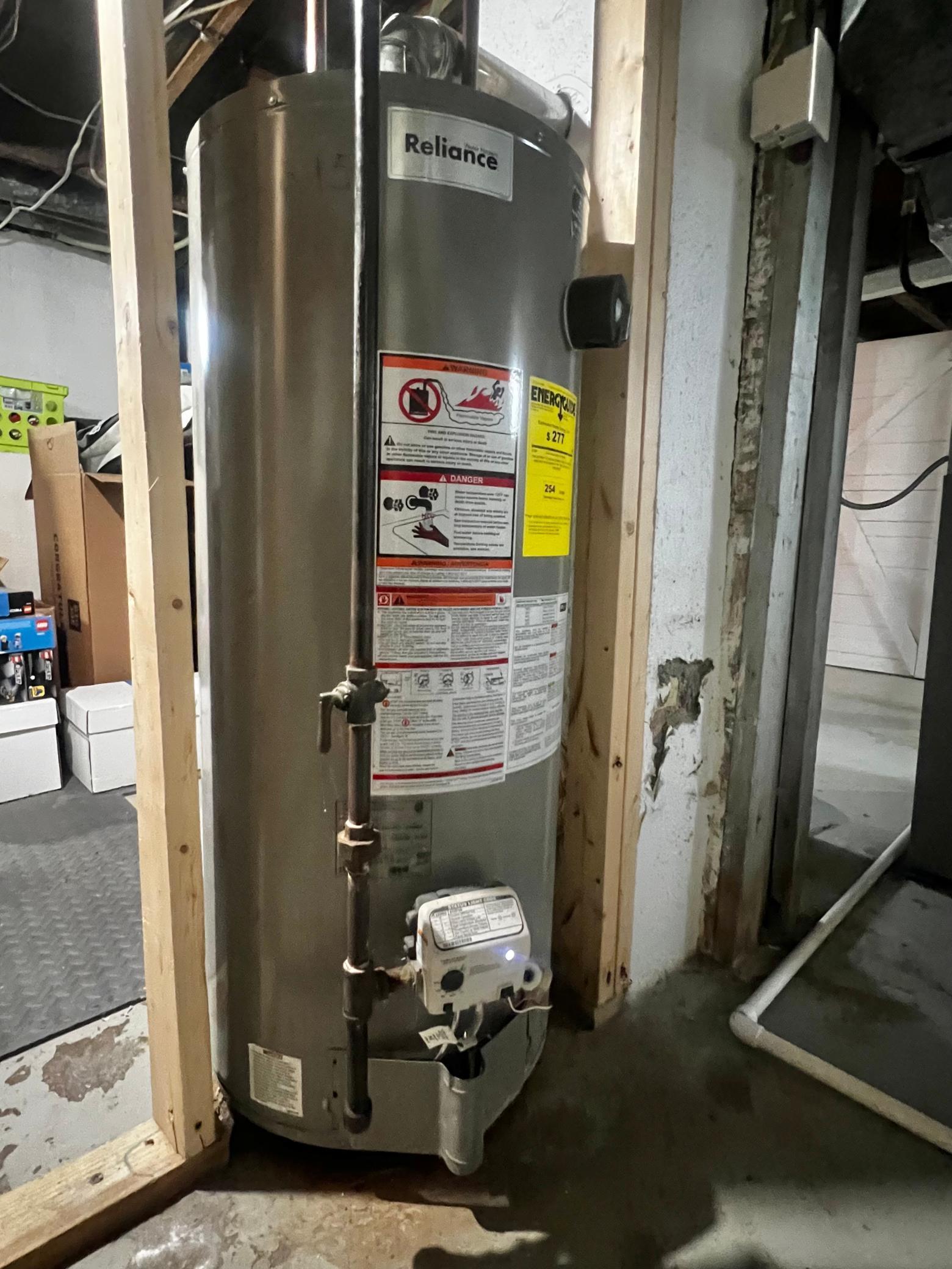 Electric Water Heater - Installed February 2015.