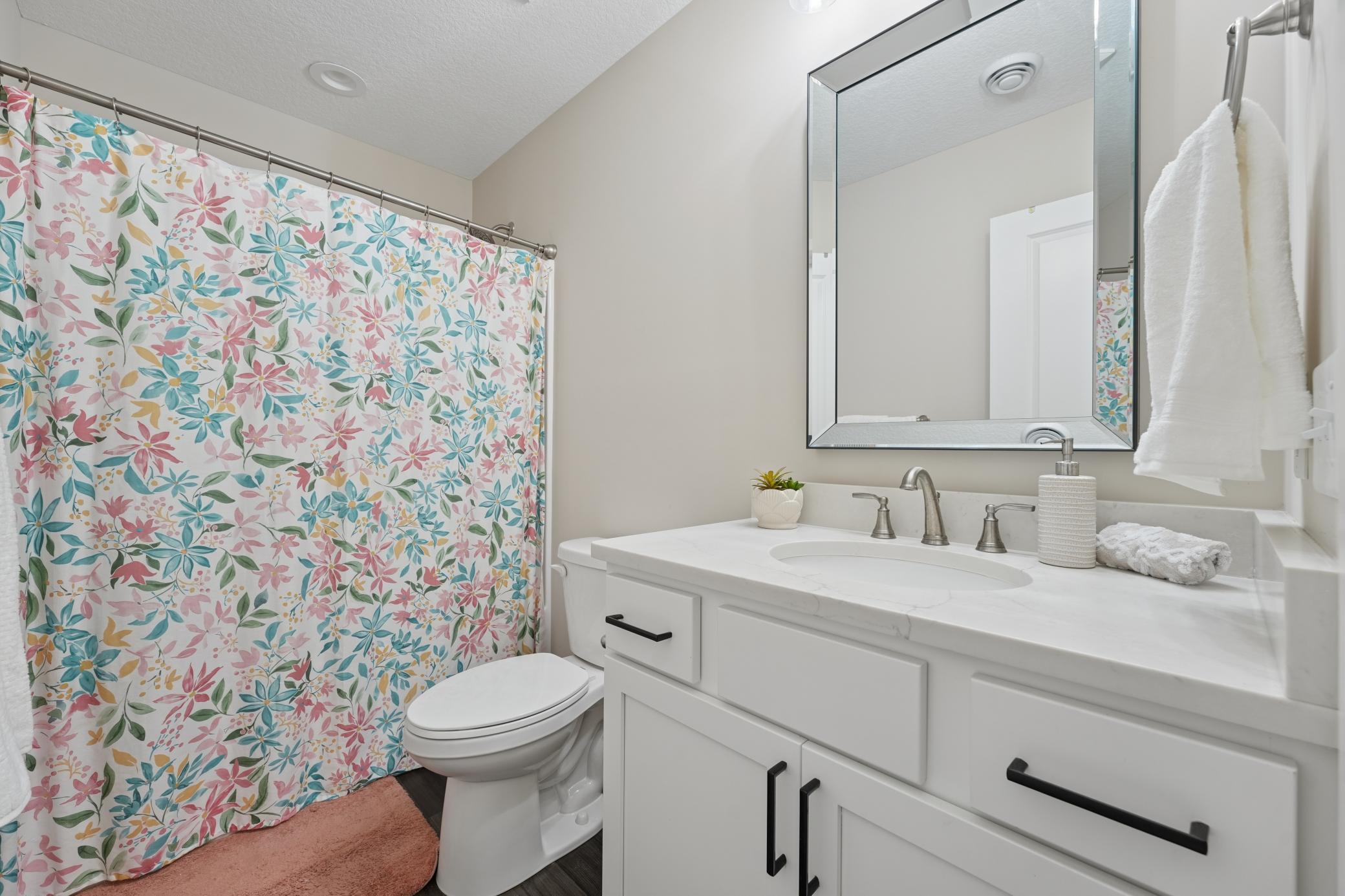 Lower level full-bathroom
