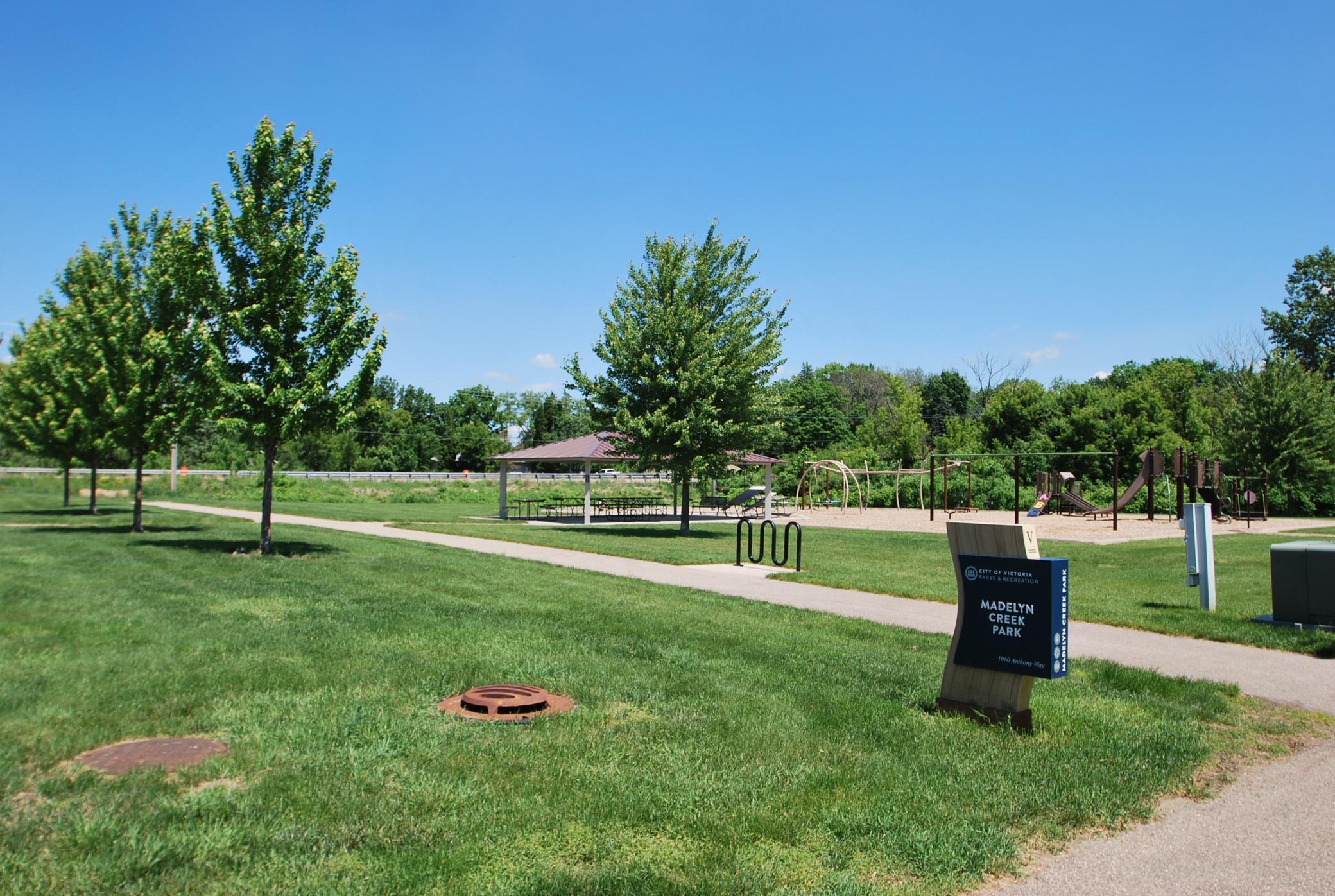 Madelyn Creek Park just down the street