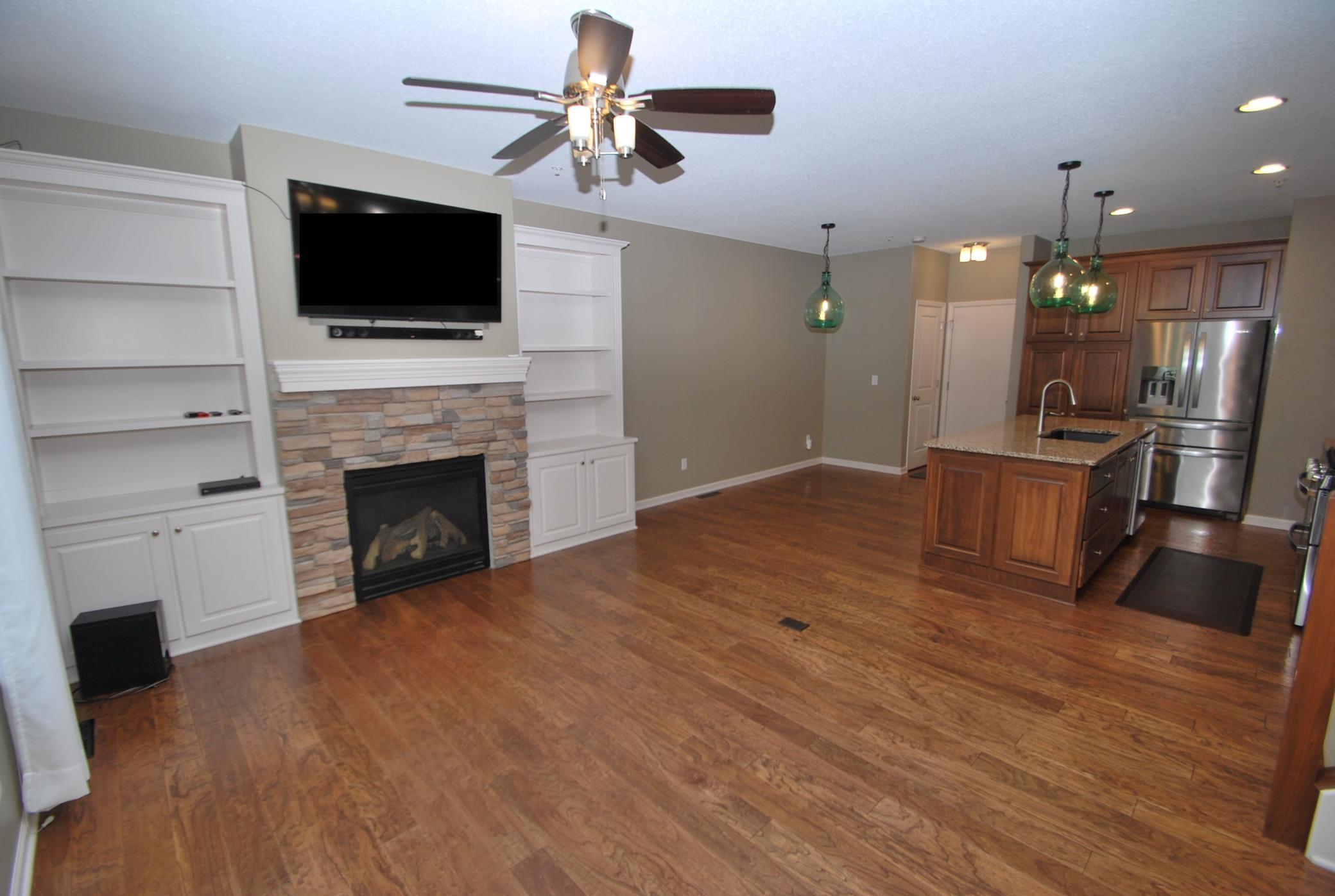 As you enter the open living space.