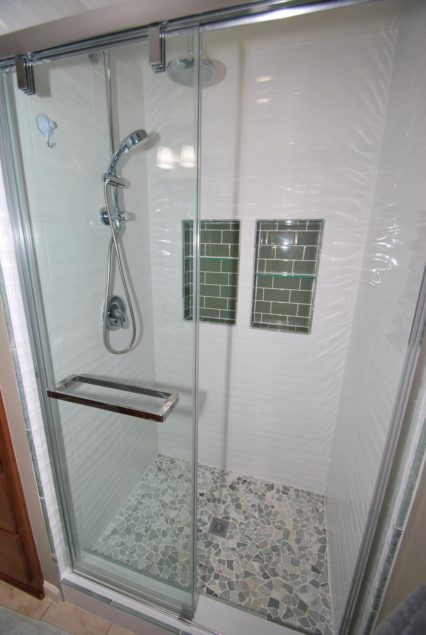 Beautifully tiled shower