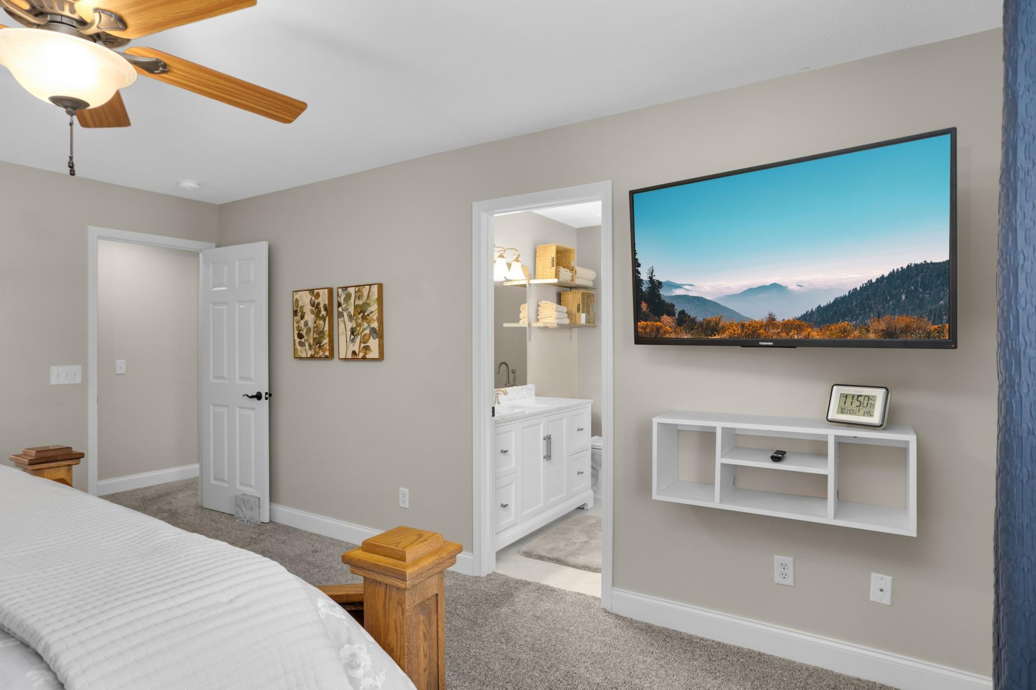 Primary suite leads seamlessly into the ensuite.