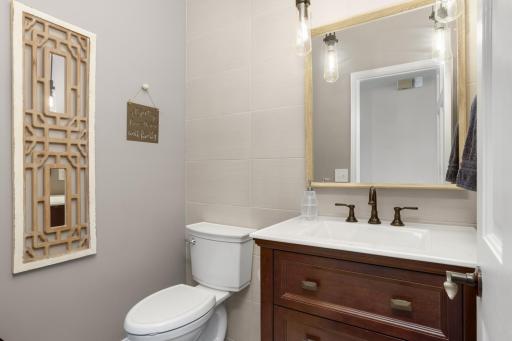 Conveniently located guest bath on the main level.