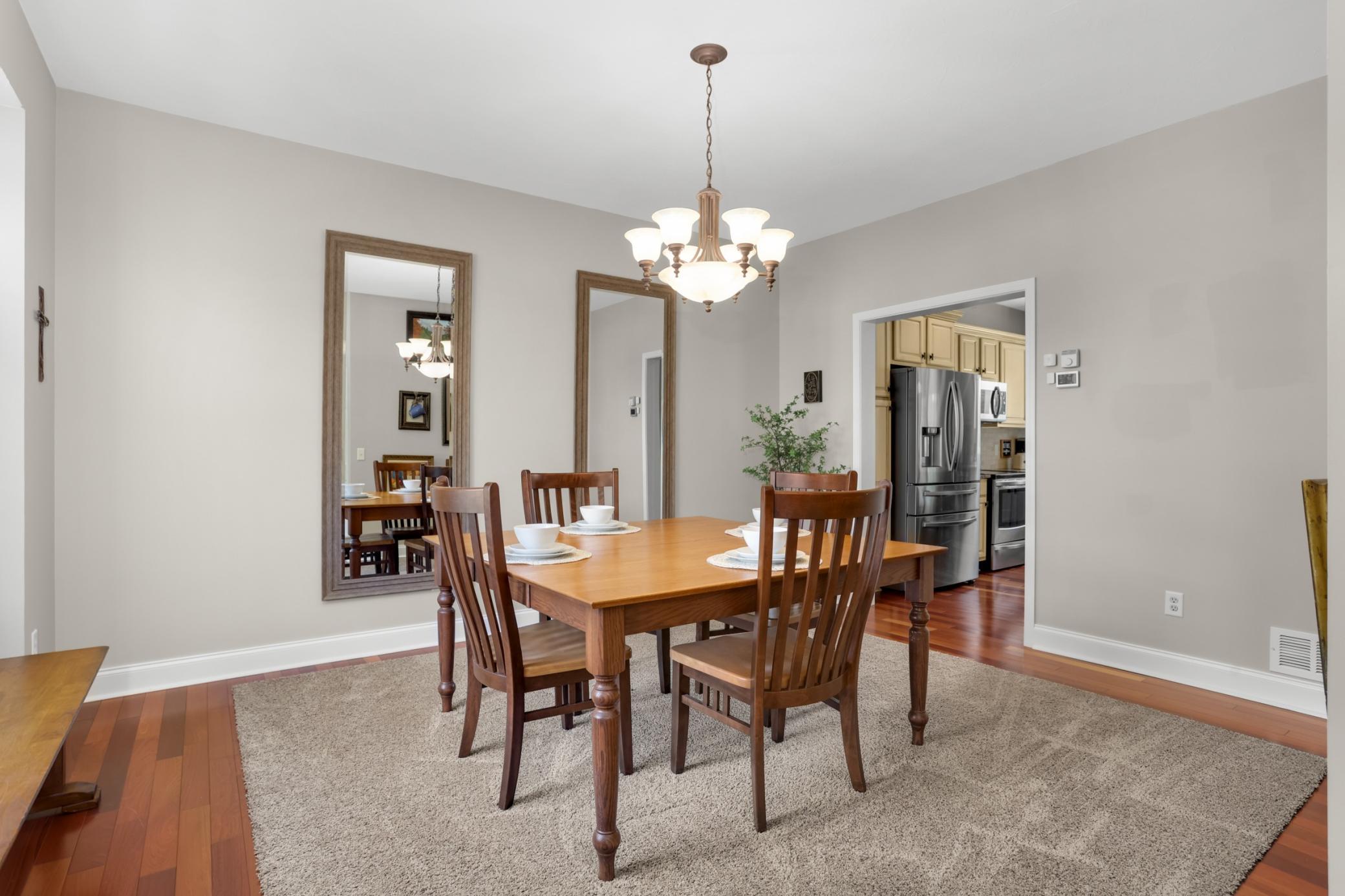 Lovely formal dining room, situated just off the kitchen at the front of the home.