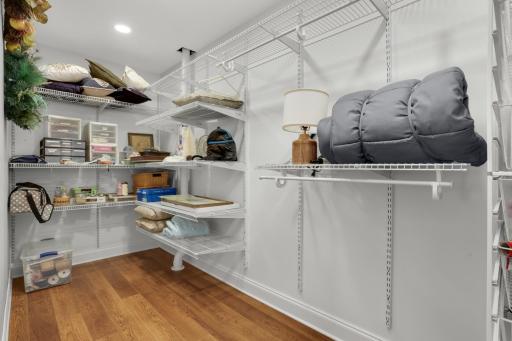 Huge walk-in closet & storage room just off the bedroom.