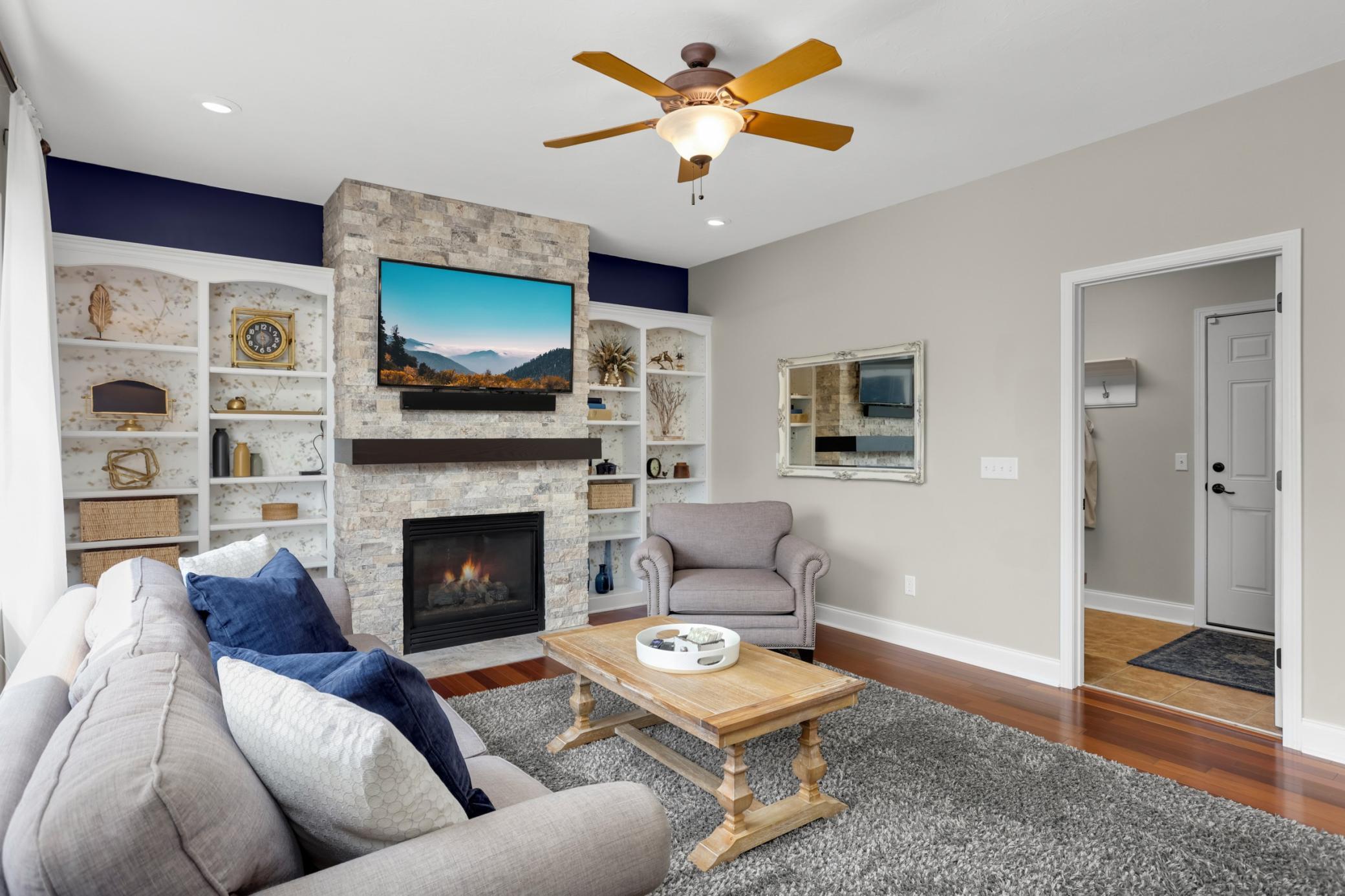 Conveniently connected to the mudroom & 3-car garage.