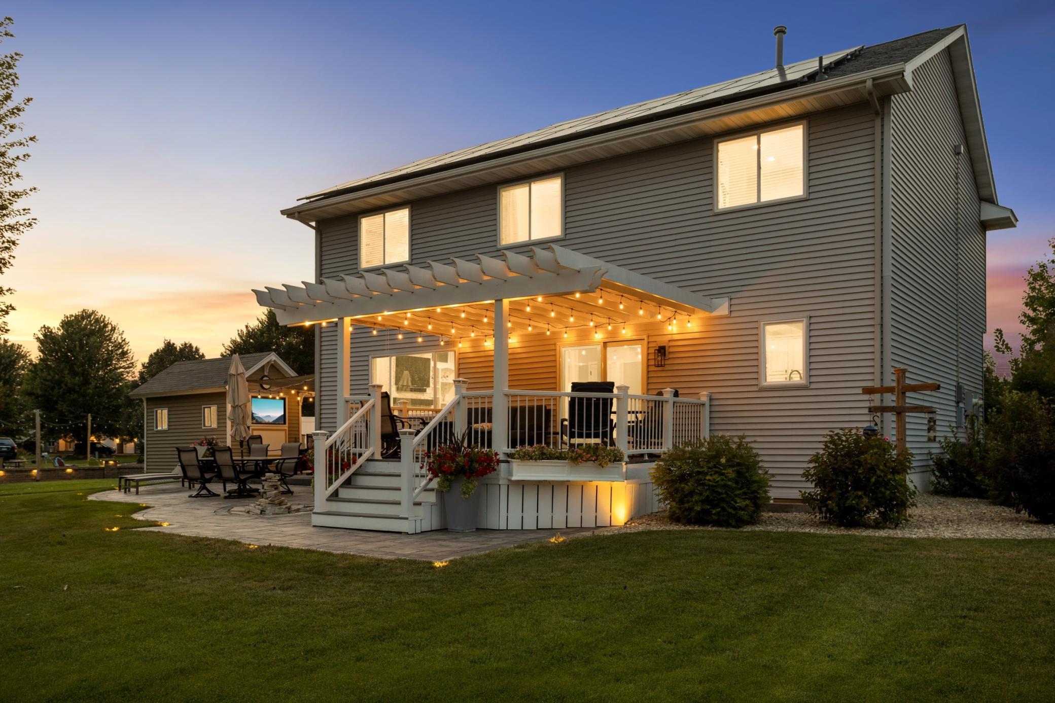 Magical backyard for beautiful MN evenings.