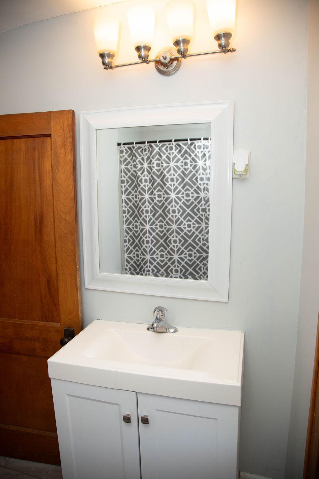 Bathroom Vanity and Mirror
