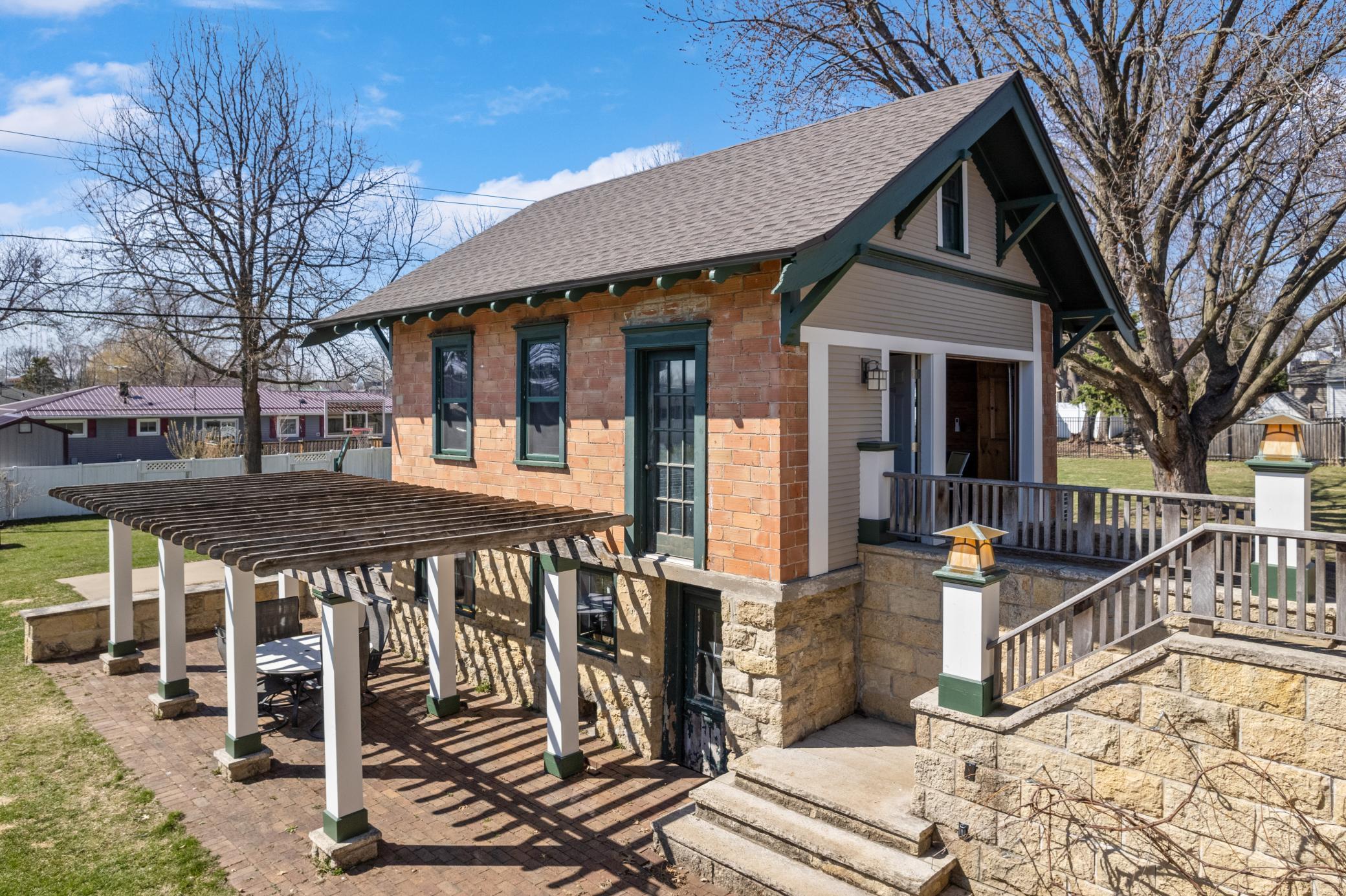 Charming brick carriage house that is as quaint as it is functional.