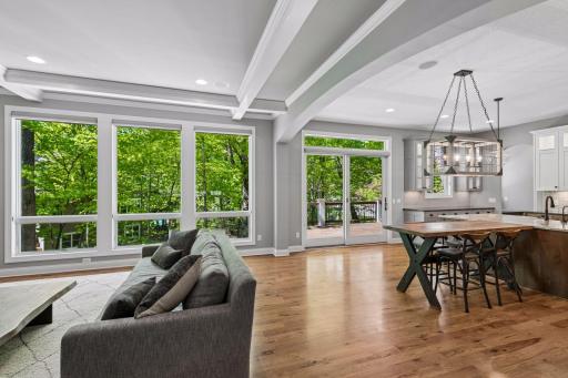 Enjoy floor to ceiling windows bringing nature inside